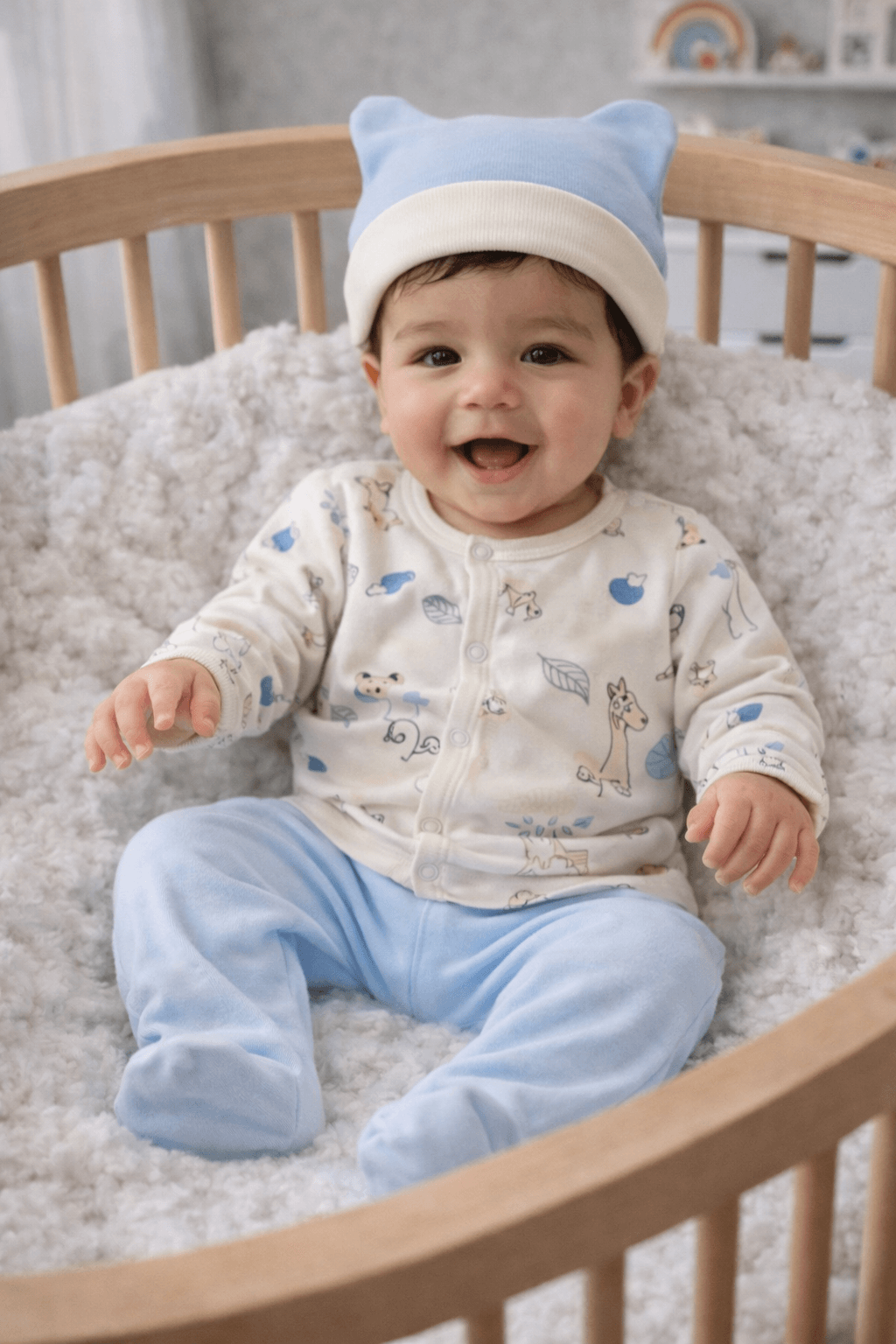 Erkek Bebek Hastane Çıkışı 5'li Set