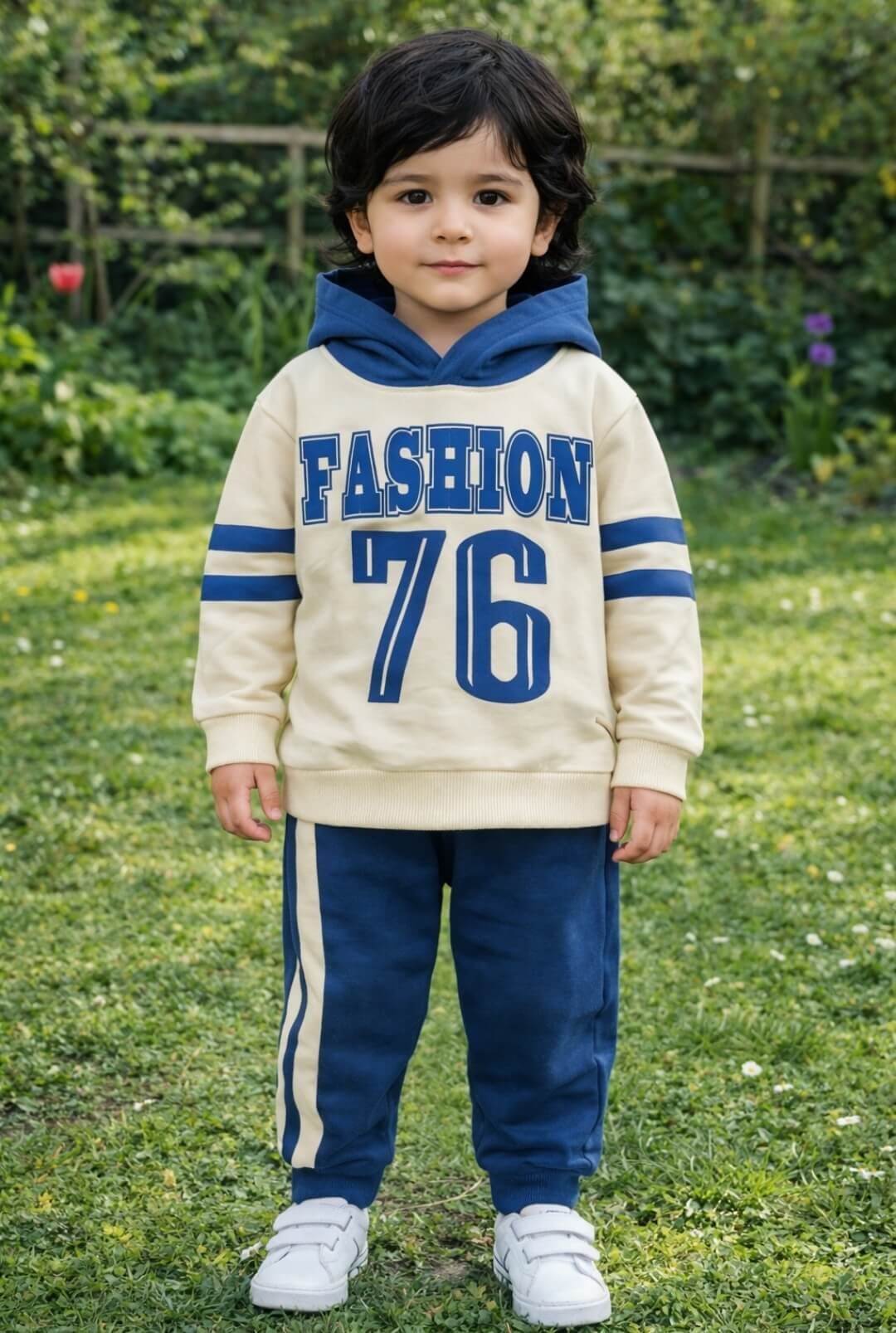 Kapüşonlu Erkek Çocuk Takımı -2 iplik