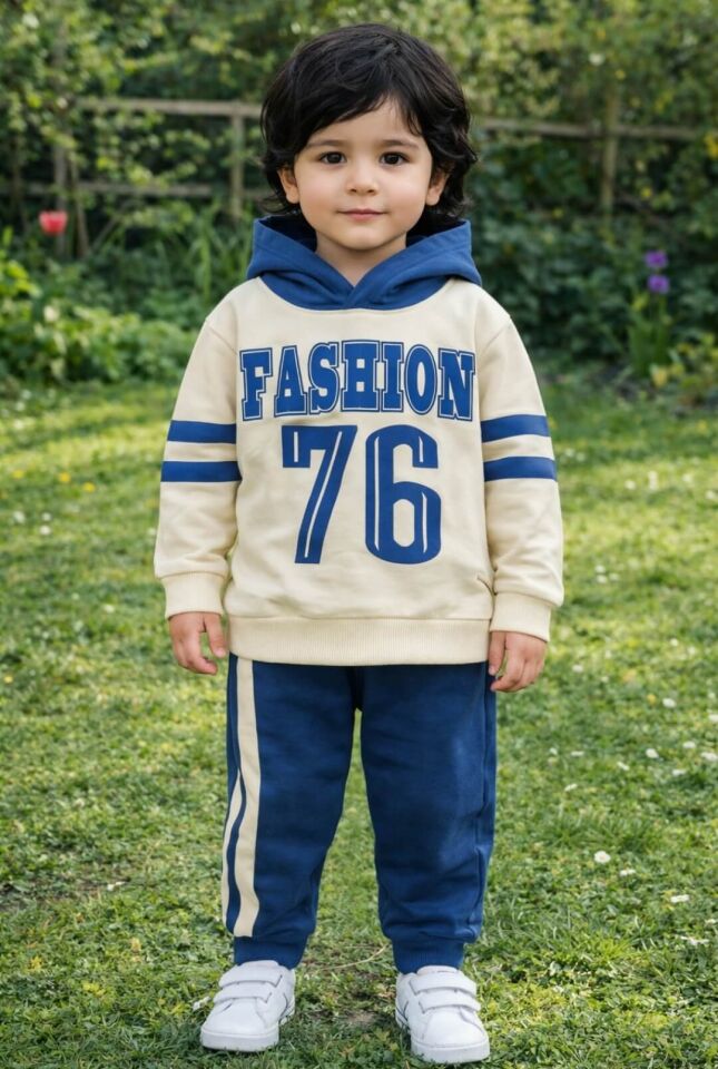 Kapüşonlu Erkek Çocuk Takımı -2 iplik