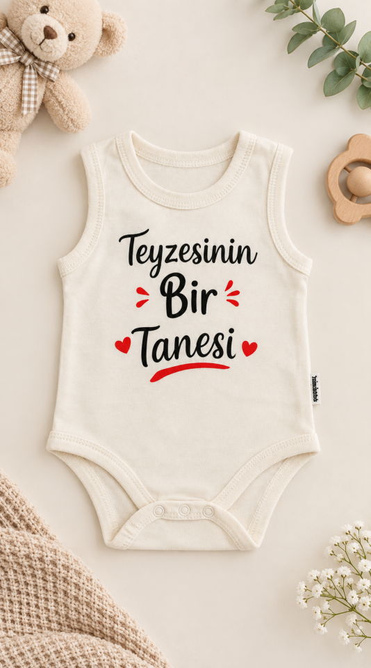 Teyze Yazılı Çıtçıtlı Zıbın